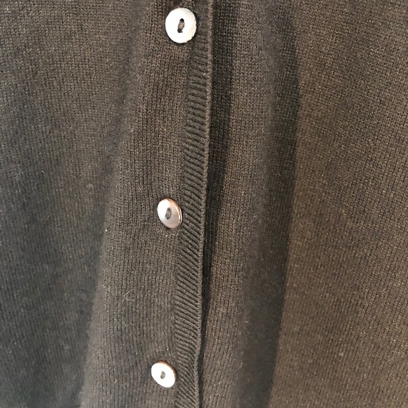 SOLD! Gianfranco Ferre Studio black cashmere/silk cardigan - Picture 5 of 7